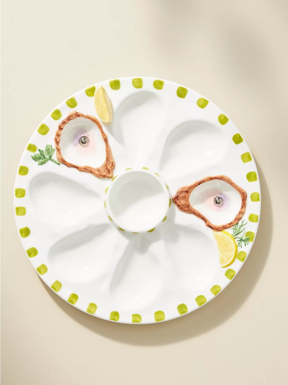 Anthropologie Micola Oyster Platter Plate